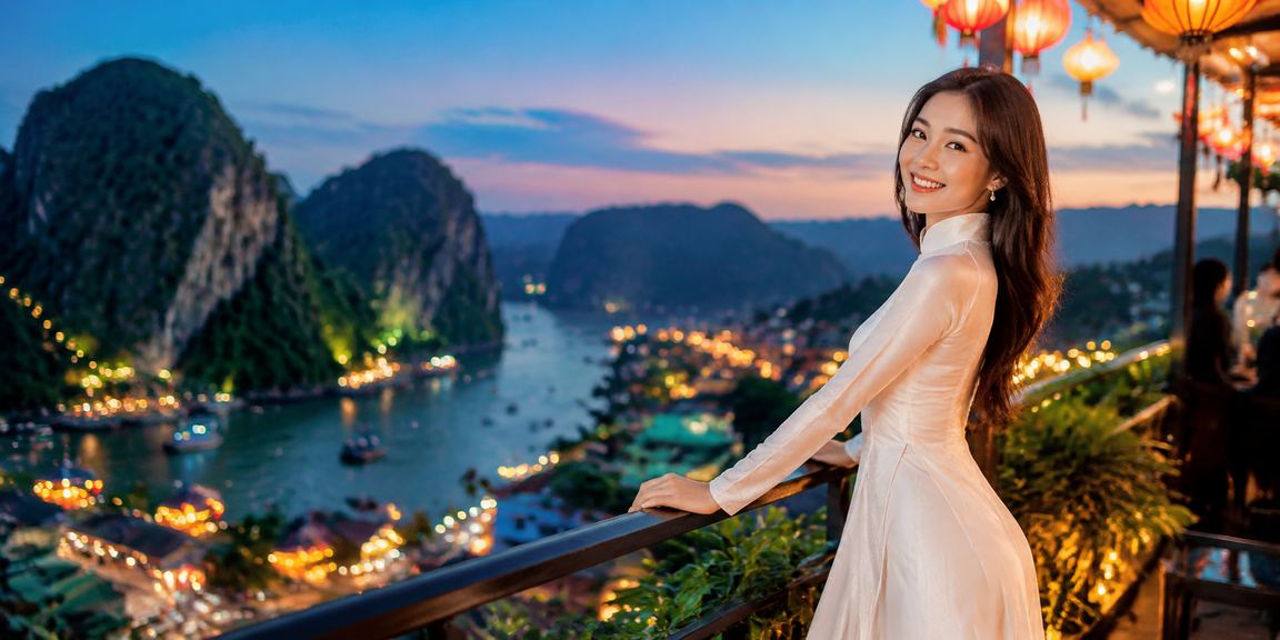 Người dùng mặc áo dài tại Ninh Bình theo dõi ưu đãi cá cược casino